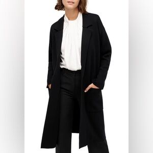 J. Crew Ella Open Front Long Sweater Blazer in black size small